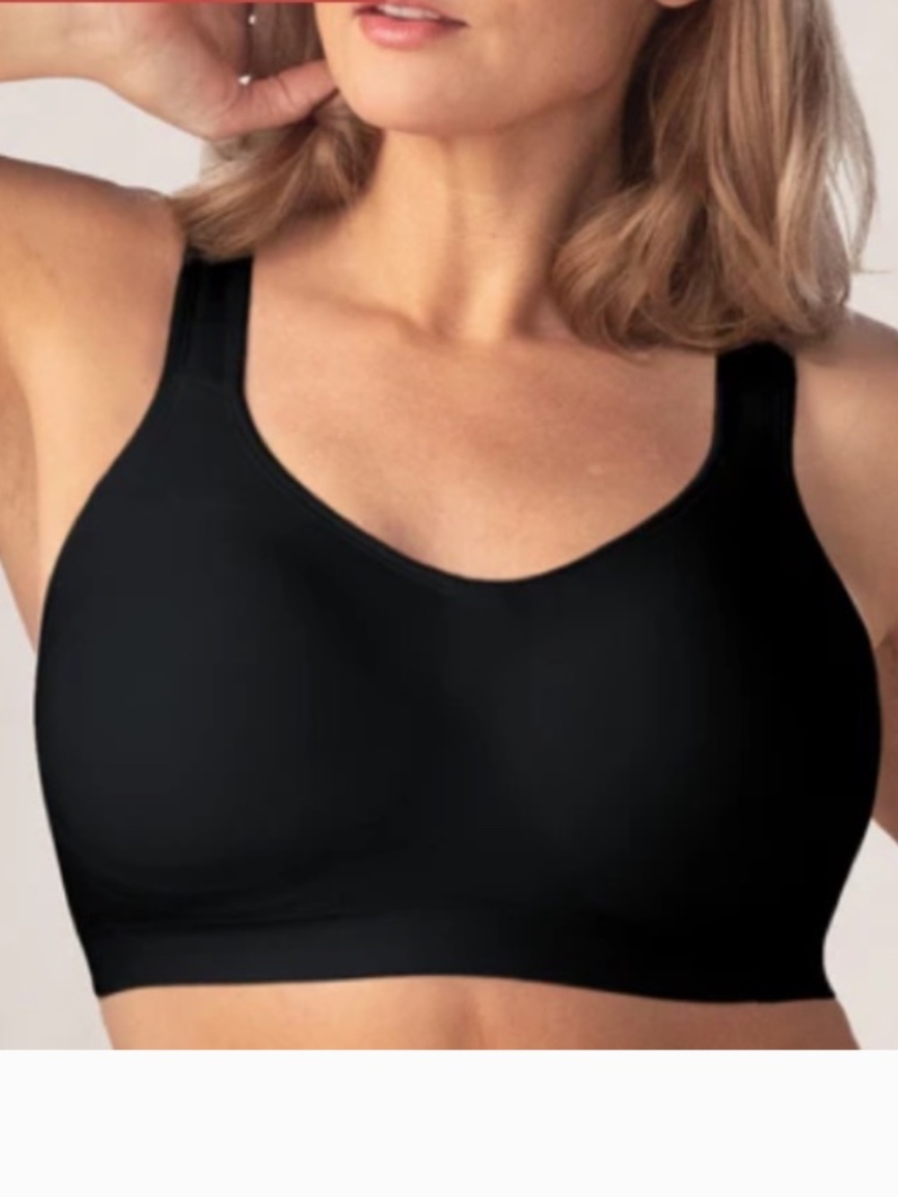 Shapermint Truekind Everyday Comfort Straps Wireless Shaping Bra Sz 2XL Black